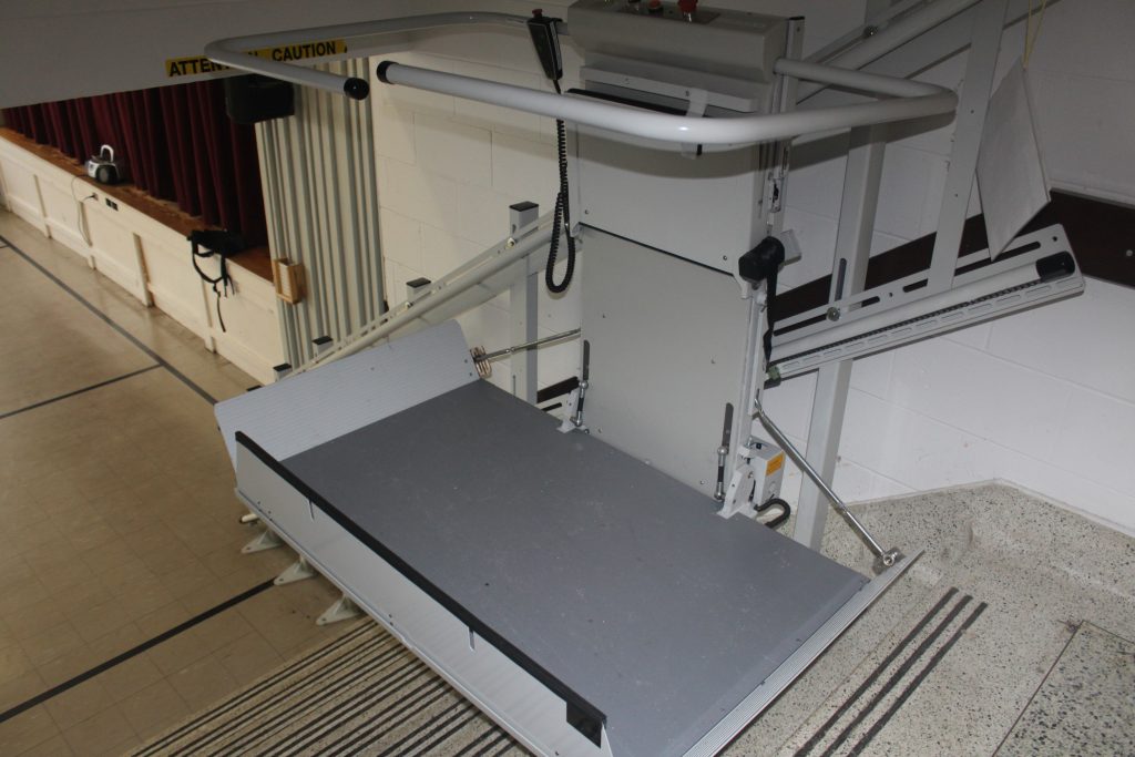 Chair lift to gymnasium